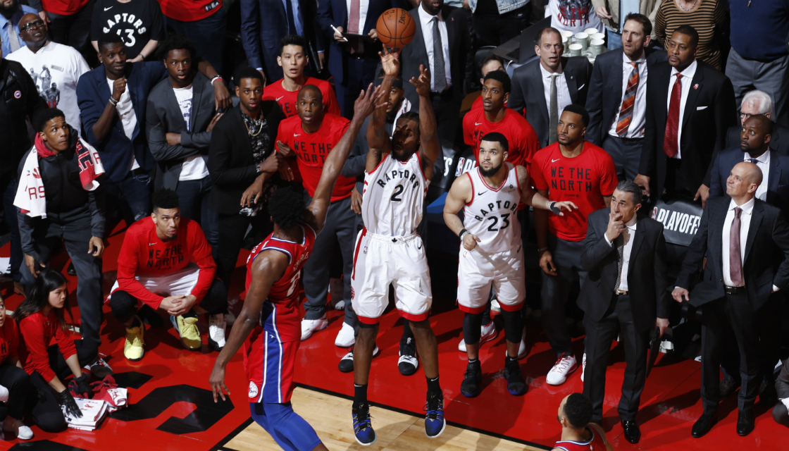 kawhi leonard buzzer beater picture