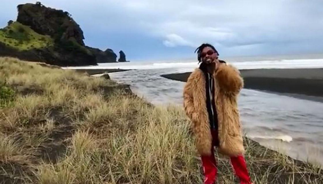 R B Singer Miguel Explores Piha Beach Buzzes Out Over New