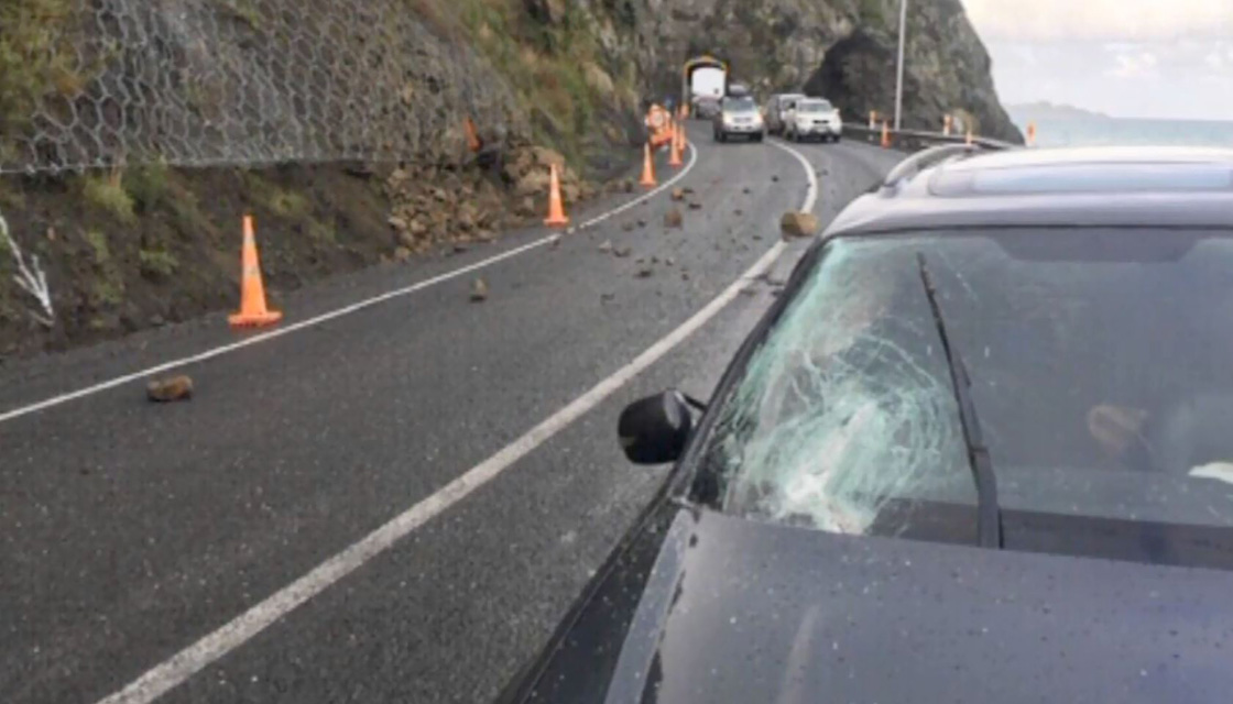 Christchurch Man Lucky To Be Alive After Shocking Rockfall Smashes