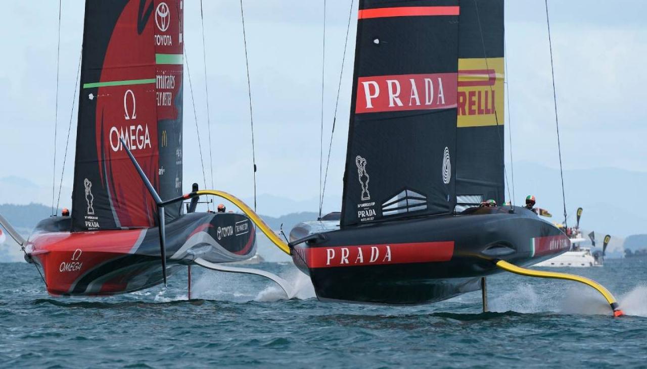 36th America's Cup: Emirates Team New Zealand move one win away from  victory before race 10 postponed, Sailing News