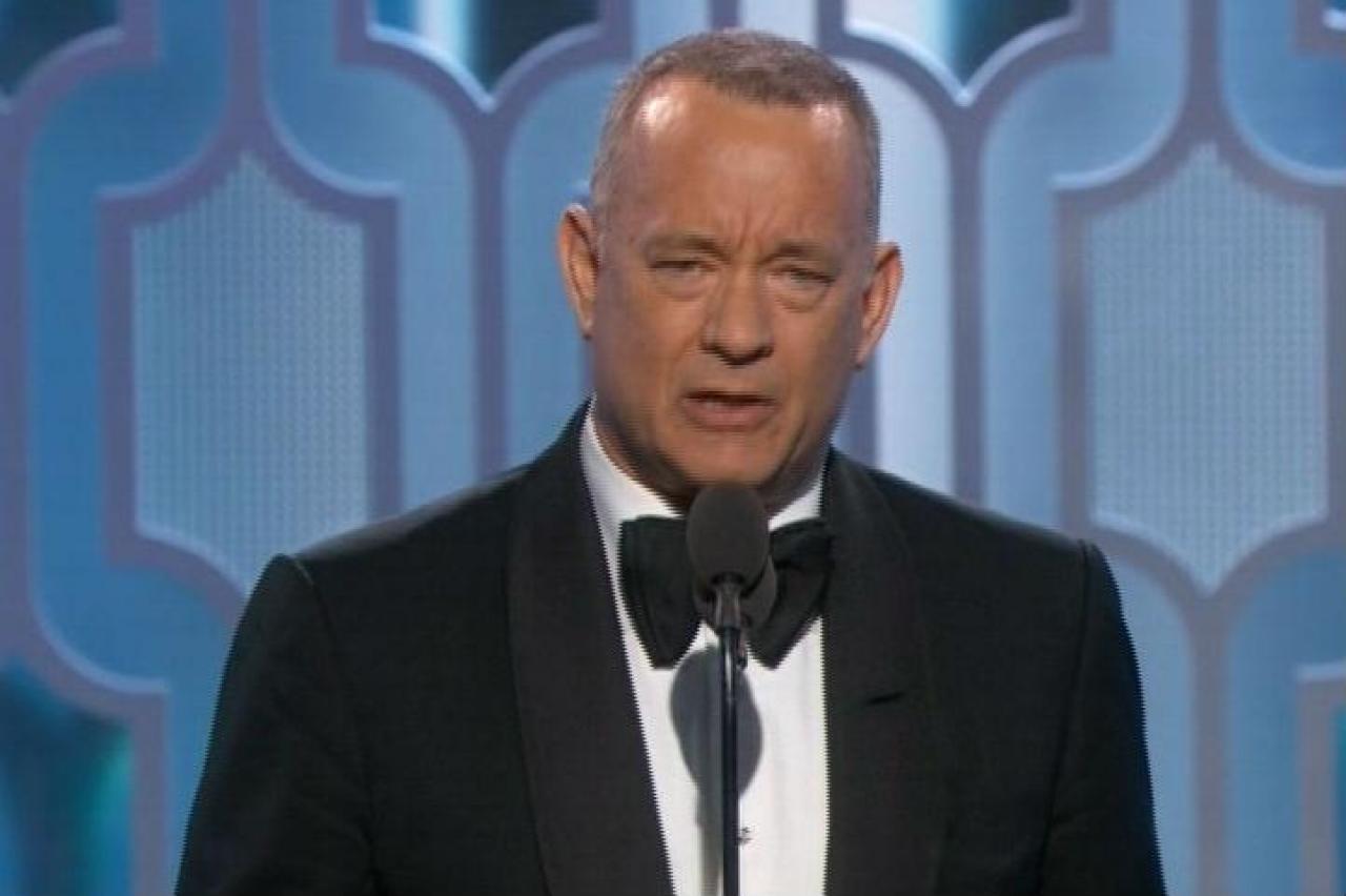 Video Tom Hanks inspires at Golden Globes Newshub