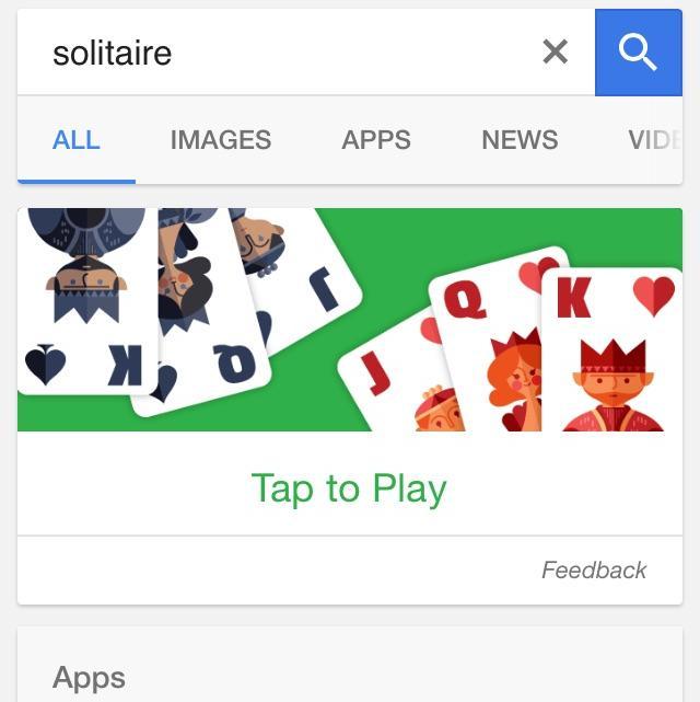 Google Now Lets You Play Solitaire and Tic Tac Toe in Search