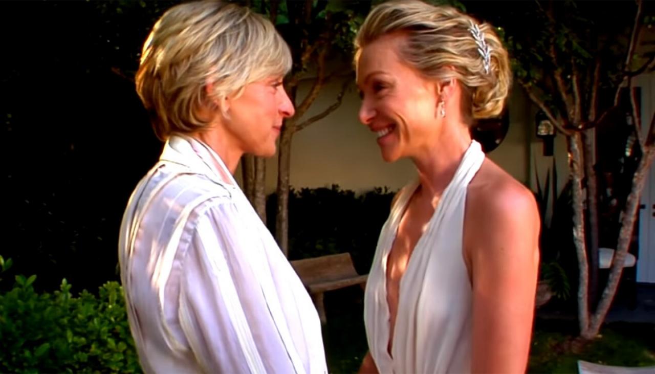 Ellen Degeneres And Portia De Rossi Celebrate 10 Year Wedding