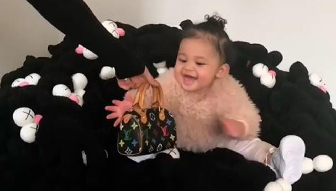 Stormi Webster Checks Herself Out In Mirror With Louis Vuitton Purse –  Hollywood Life