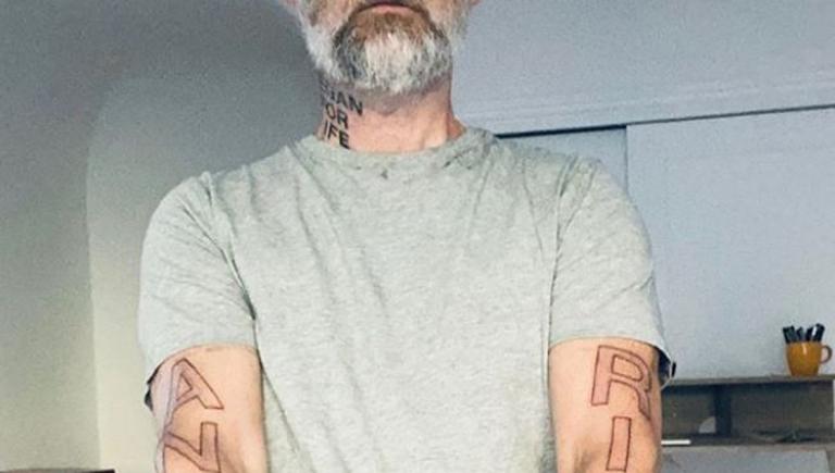 Aaron Carter Gets Massive Face Tattoo