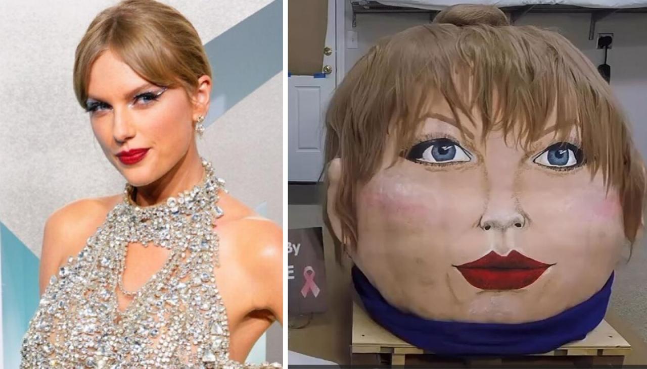 Taylor Swift turned into 180kg pumpkin as Halloween celebrations kick