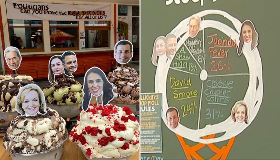 Christchurch Gelato Store Makes Special Flavours For Political Party Leaders Newshub