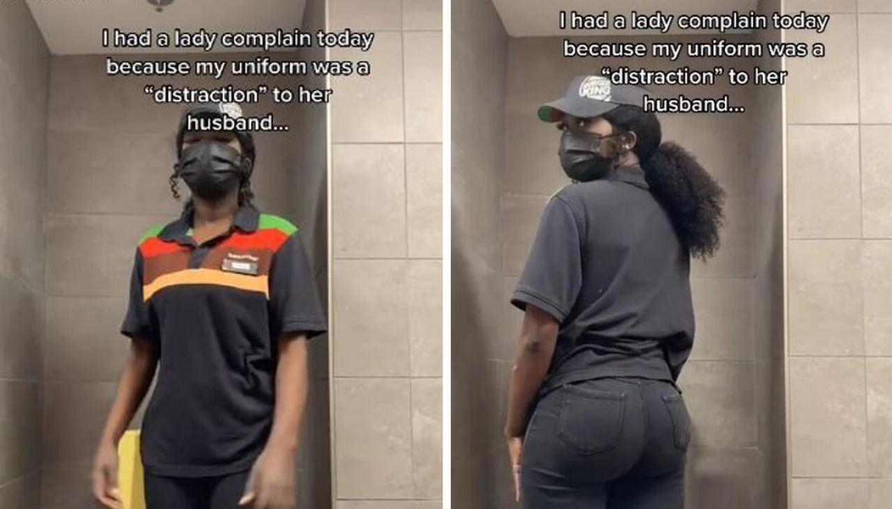 Us Fast Food Worker Told Burger King Uniform Distracting To Customers Husband Newshub 9686