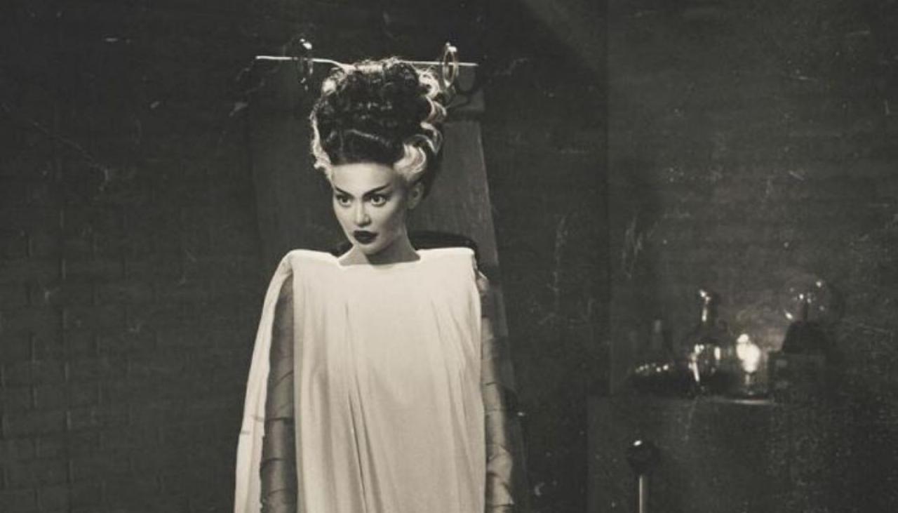 Kylie Jenner Rocks Bride Of Frankenstein Halloween Costume Created By New Zealand Brand Entire 