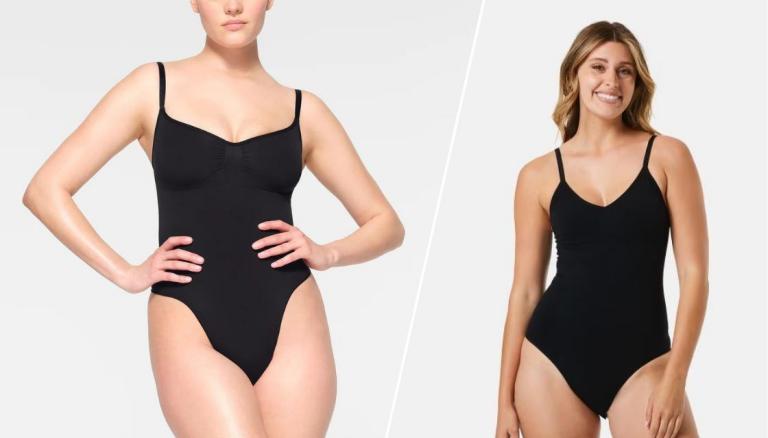 SKIMS bodysuit dupe for half the price 💸🖤