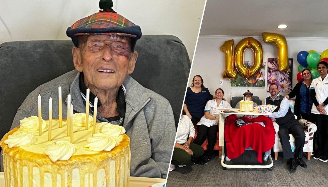 New Zealand's oldest man Jack Coe celebrates 107th birthday | Newshub