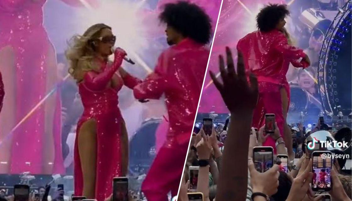 Beyoncé's backup dancer saves her from major wardrobe malfunction in