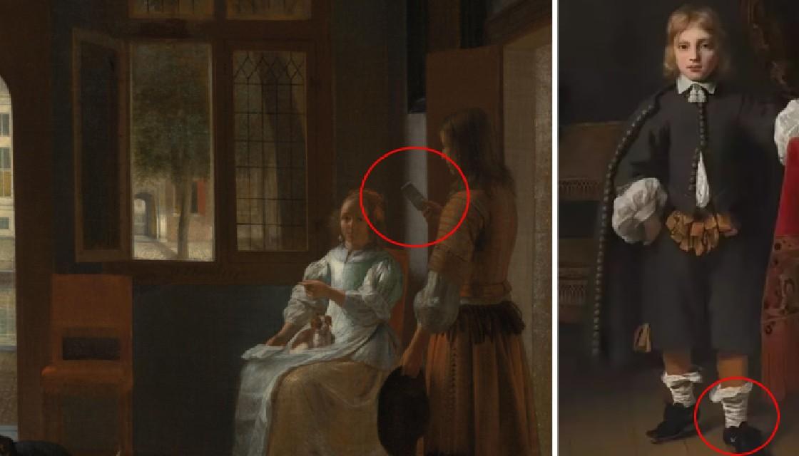 People convinced centuries old paintings feature iPhone and Nike