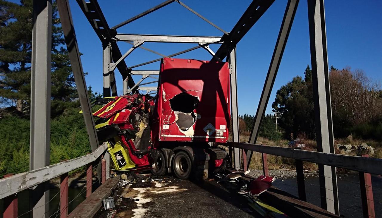 milk money v Newshub truck Marlborough EFTPOS  after outages  in crash