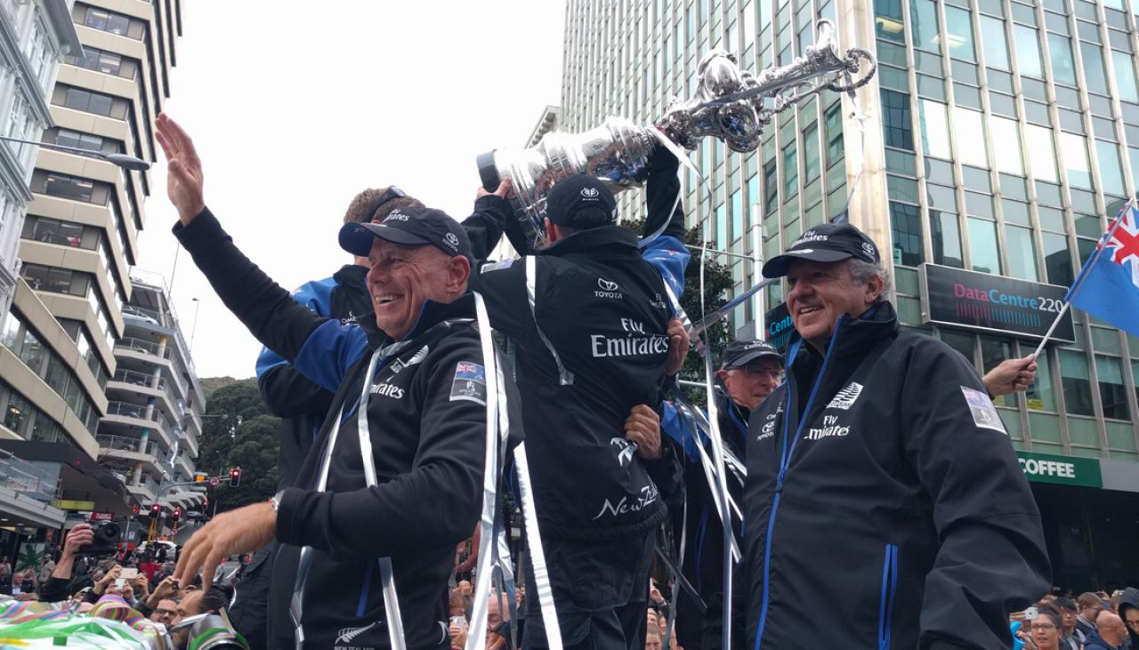 80,000 people cheered on America’s Cup parade | Newshub - 1280 x 731 jpeg 143kB