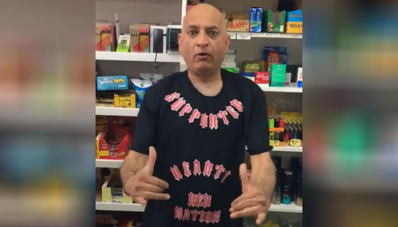 Turangi dairy owner filmed in Mongrel Mob t-shirt 