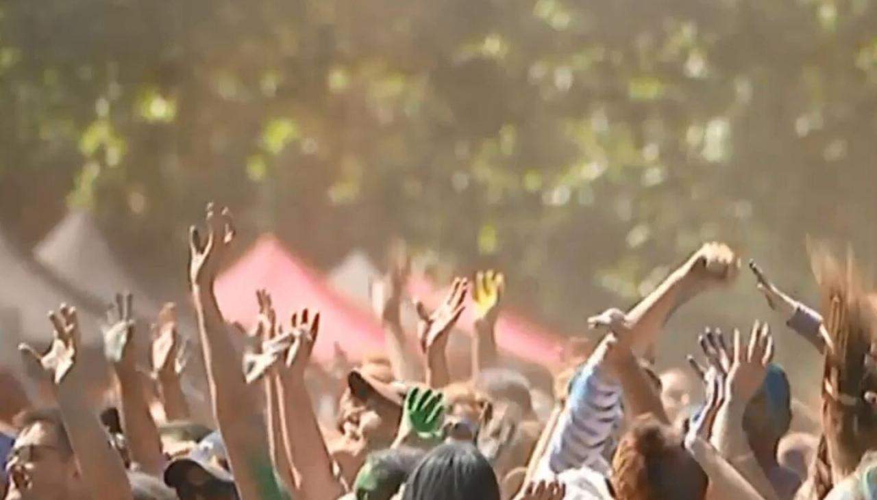 Christchurch's Hagley Park hosts HoliFestival of Colours Newshub