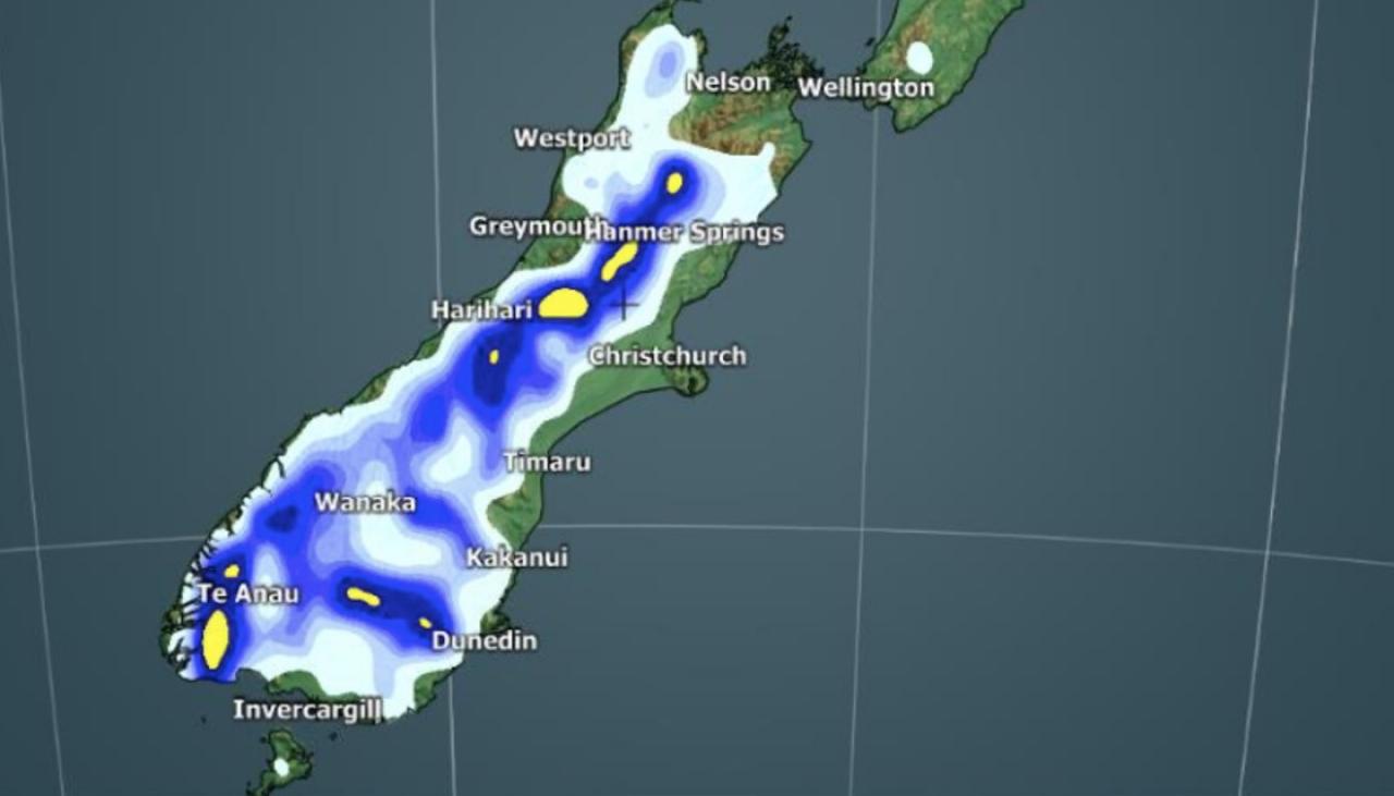 NZ weather Another winter cold snap arrives, subzero wind expected