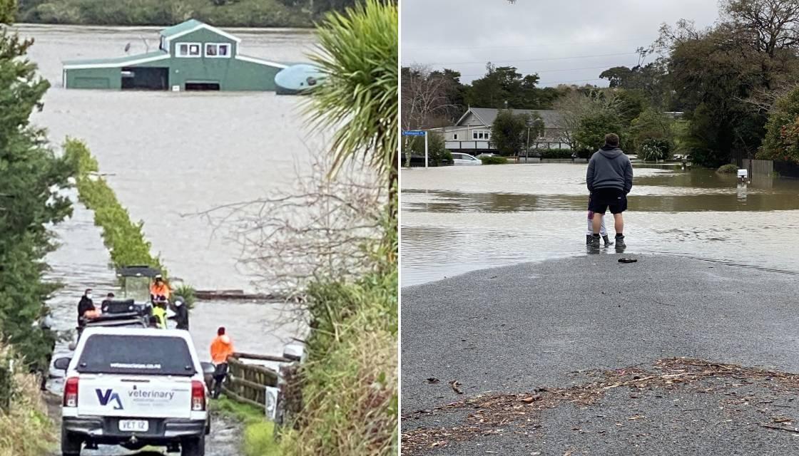 As it happened Heavy rain floods parts of west Auckland, submerges