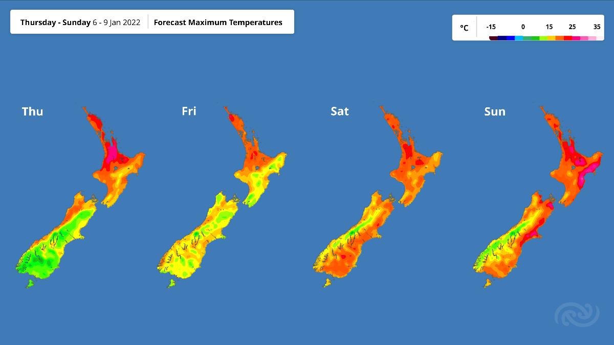 New Zealand weather Cool days ahead after record heat, but
