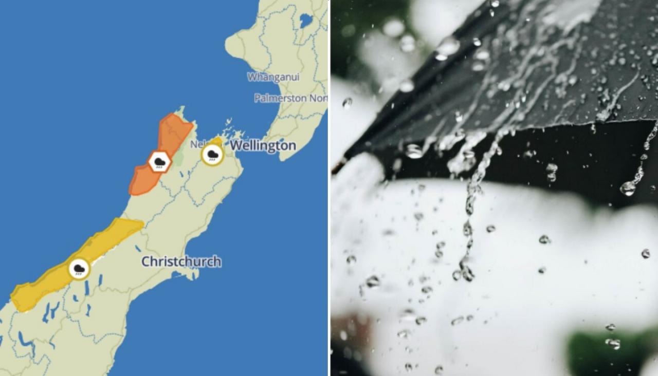 Weather Wet conditions on the way for most of New Zealand, possible