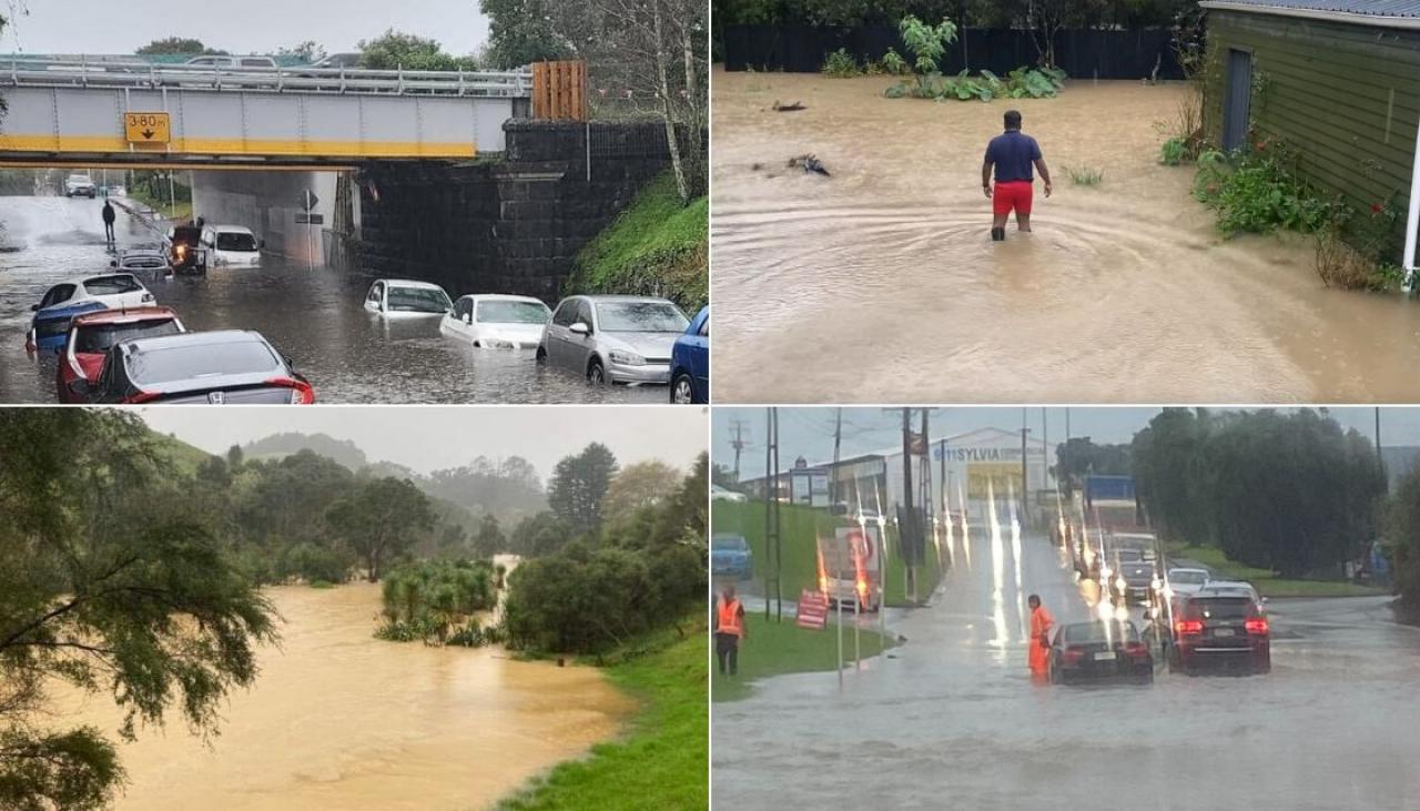 Weather Heavy rain, flooding across Auckland, Northland in pictures