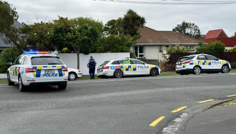 Armed police surround Christchurch property residents warned to