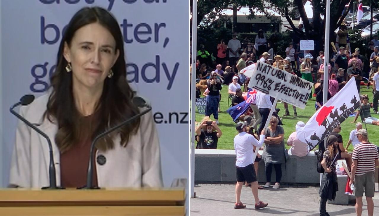Jacinda Arderns Message To New Zealand After Anti Mandate Protest Descends On Parliament Newshub 