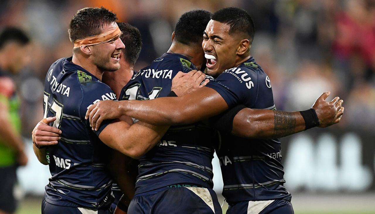 NRL North Queensland Cowboys claim stunning comeback win as Raiders