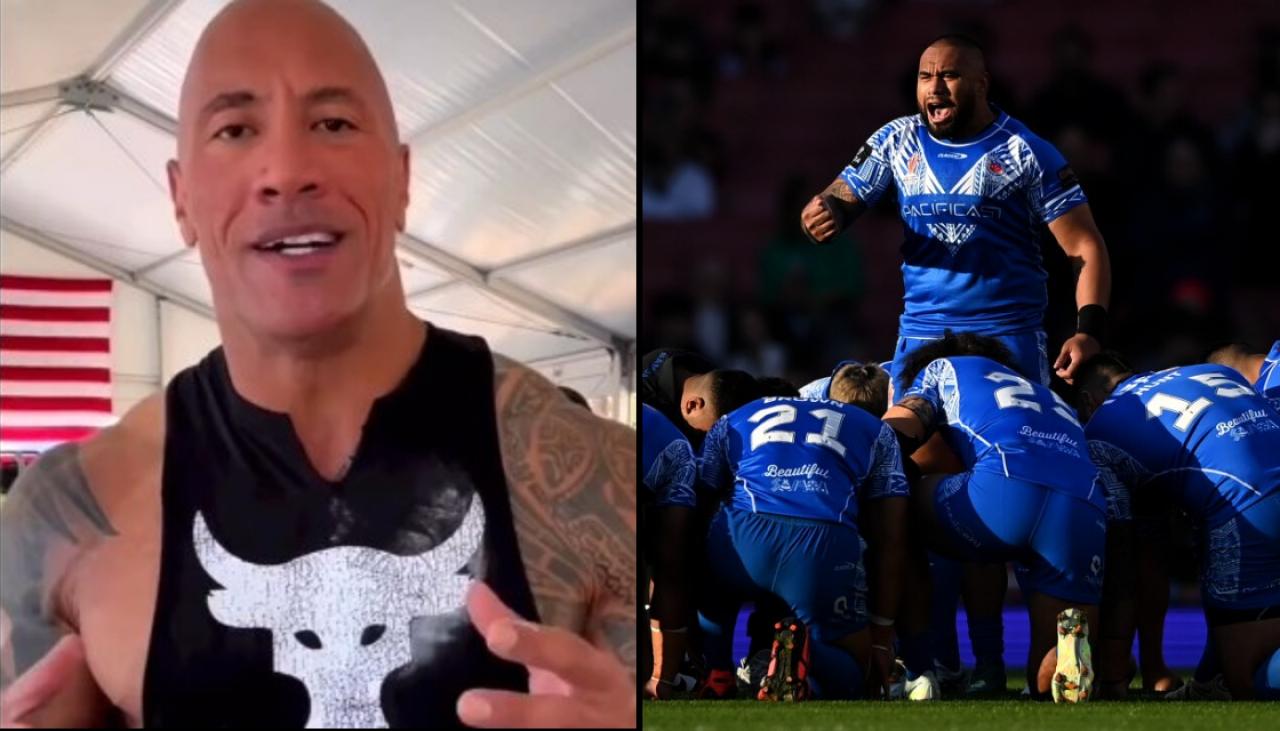 Rugby League World Cup Dwayne 'The Rock' Johnson backs Toa Samoa
