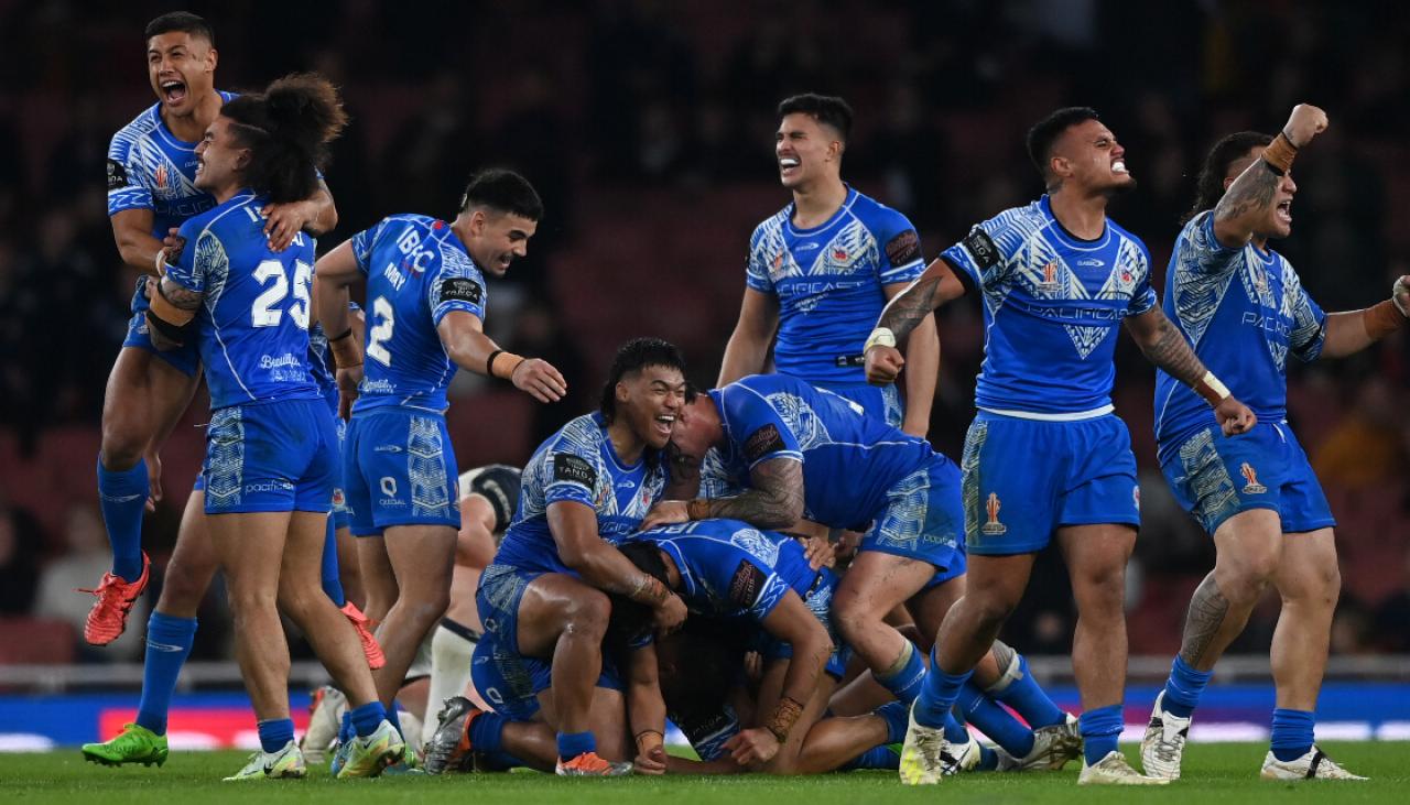 Rugby League World Cup Samoa stun hosts England in Golden Point