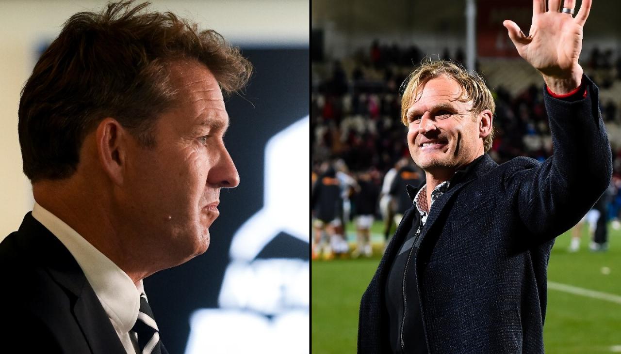 All Blacks: NZ Rugby chief executive Mark Robinson wary of losing Crusaders coach Scott Robertson to foreign rivals | Newshub