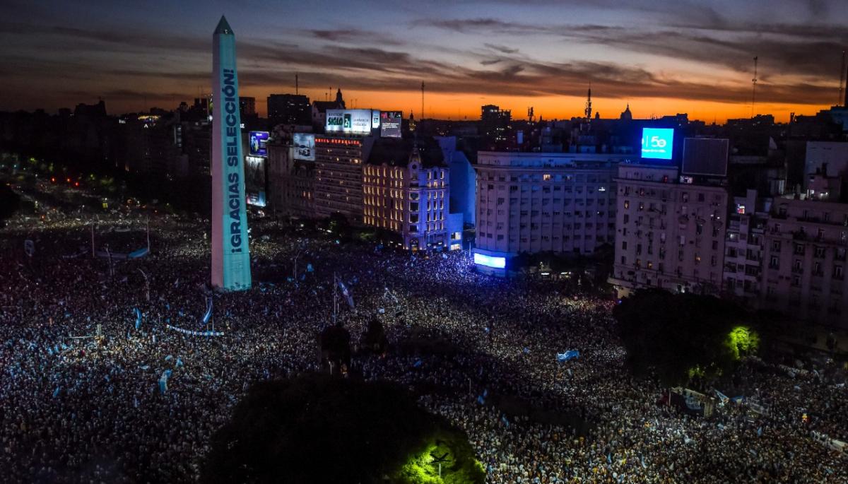 Football World Cup Breathtaking Drone Shots Capture Massive Scale Of World Cup Celebrations In