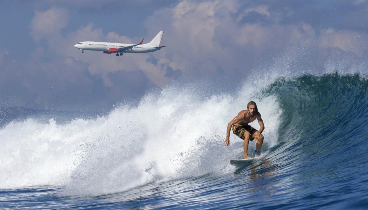 Surfboards fly for free on new Emirates Bali service Newshub