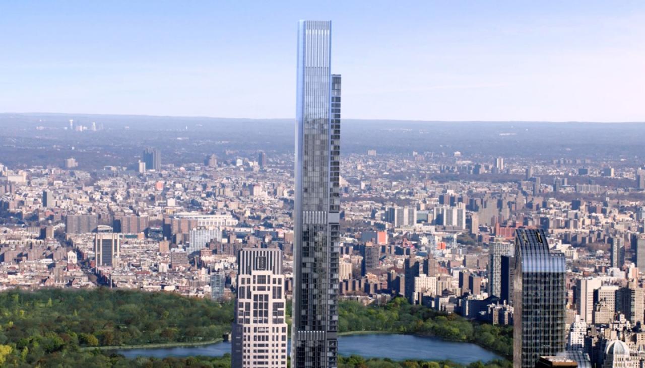 Worlds Tallest Residential Tower Being Built In New York City Newshub 