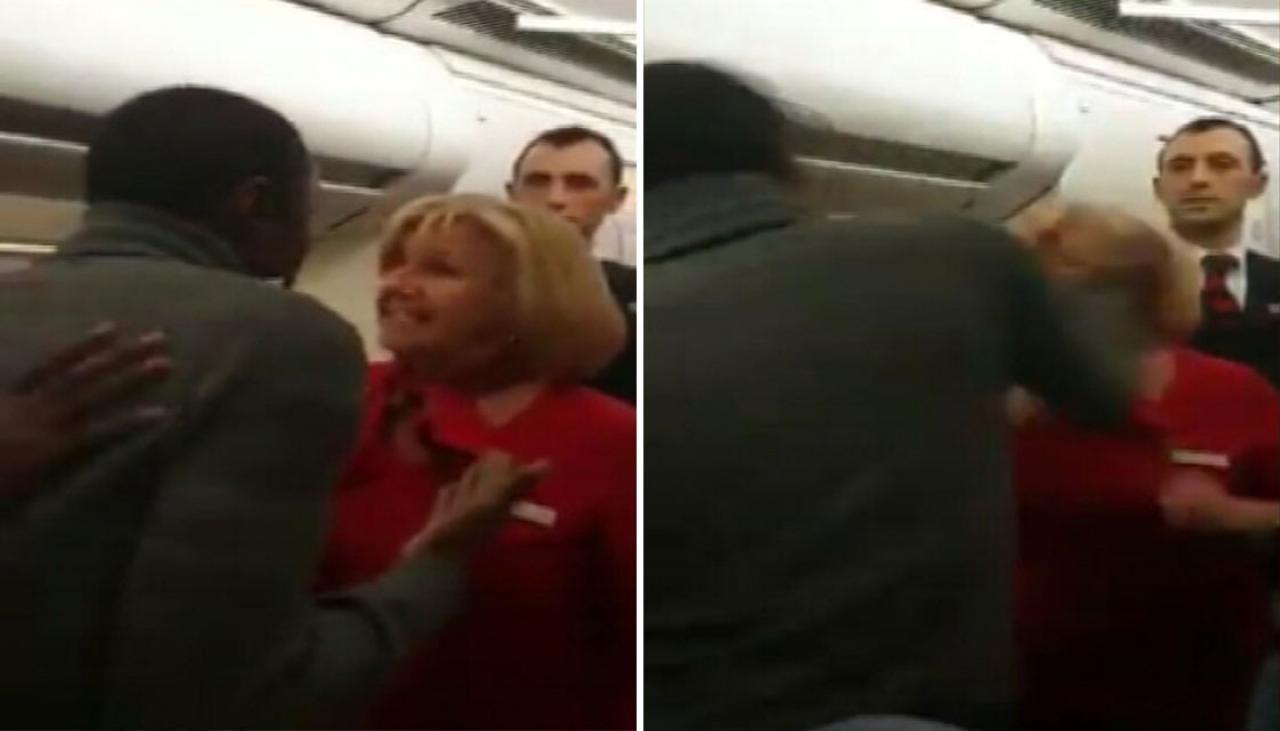 Shocking Video Shows Brussels Airlines Flight Attendant And Passenger Hitting Each Other Newshub