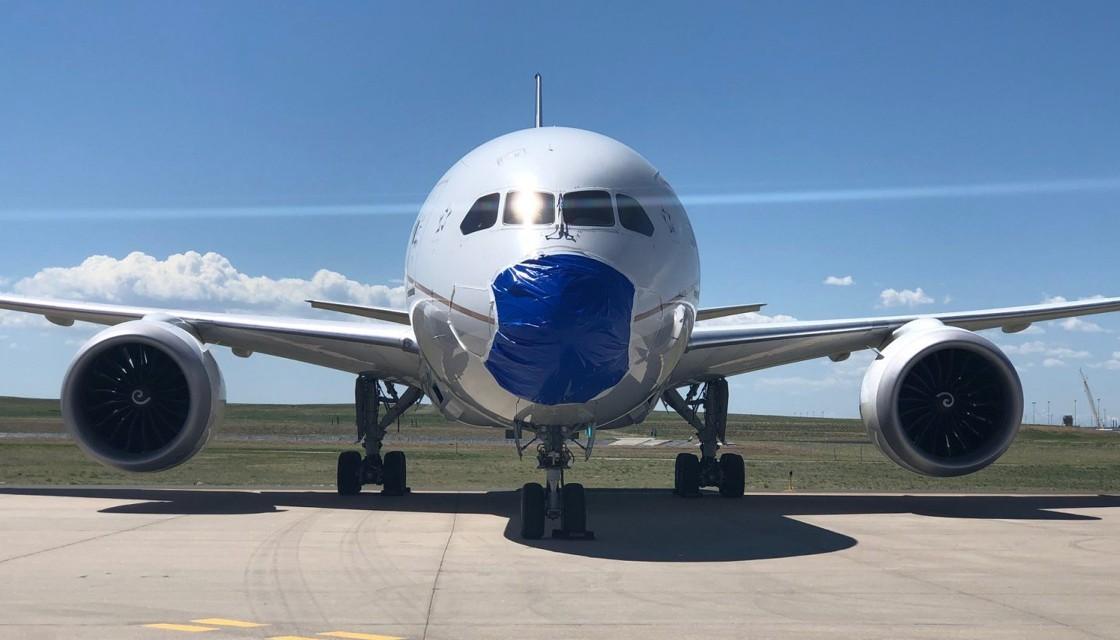 Cargolux paints COVID19 face mask onto nose of Boeing 747 Newshub