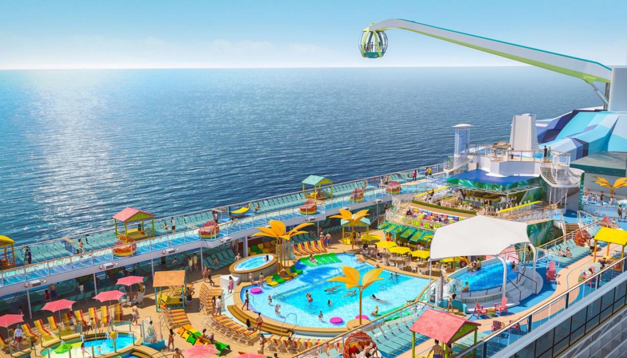 Twolevel swimming pools, roller coasters at sea What to look forward