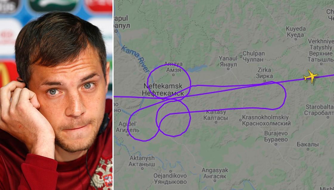 Russian Pilot Draws Penis In The Sky In Support Of Football Player Artem Dzyuba After Video Of