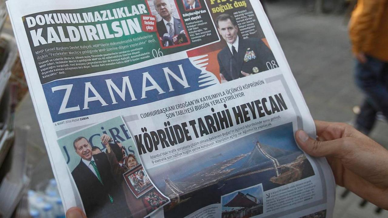 Seized Turkish Newspaper Prints Smiling Leader Pic Newshub   Zaman 