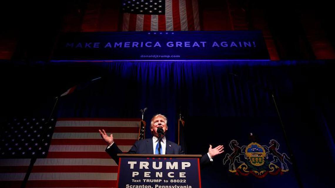 Donald Trump Rallies The Vote With Blue-collar Workers In Scranton ...