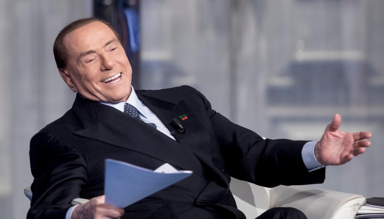 Former Italian Prime Minister Silvio Berlusconi Making