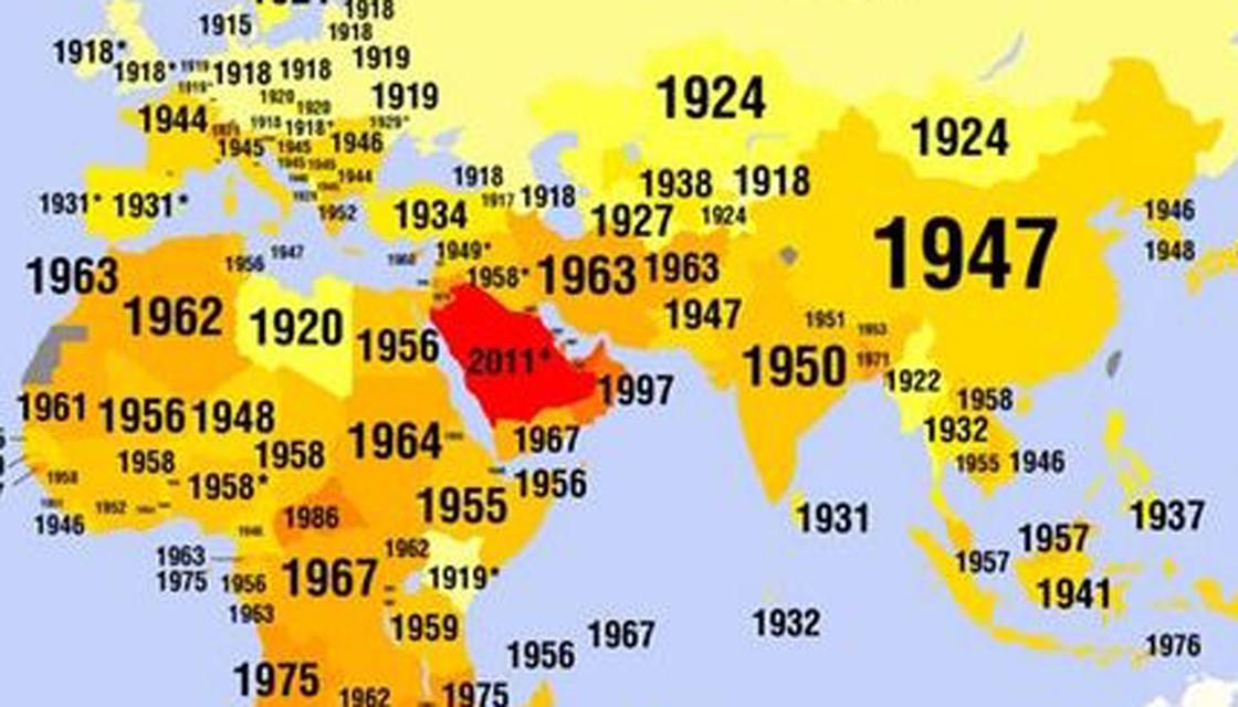 Revealing Map Shows What Year Women Around The World Got The Vote Newshub 