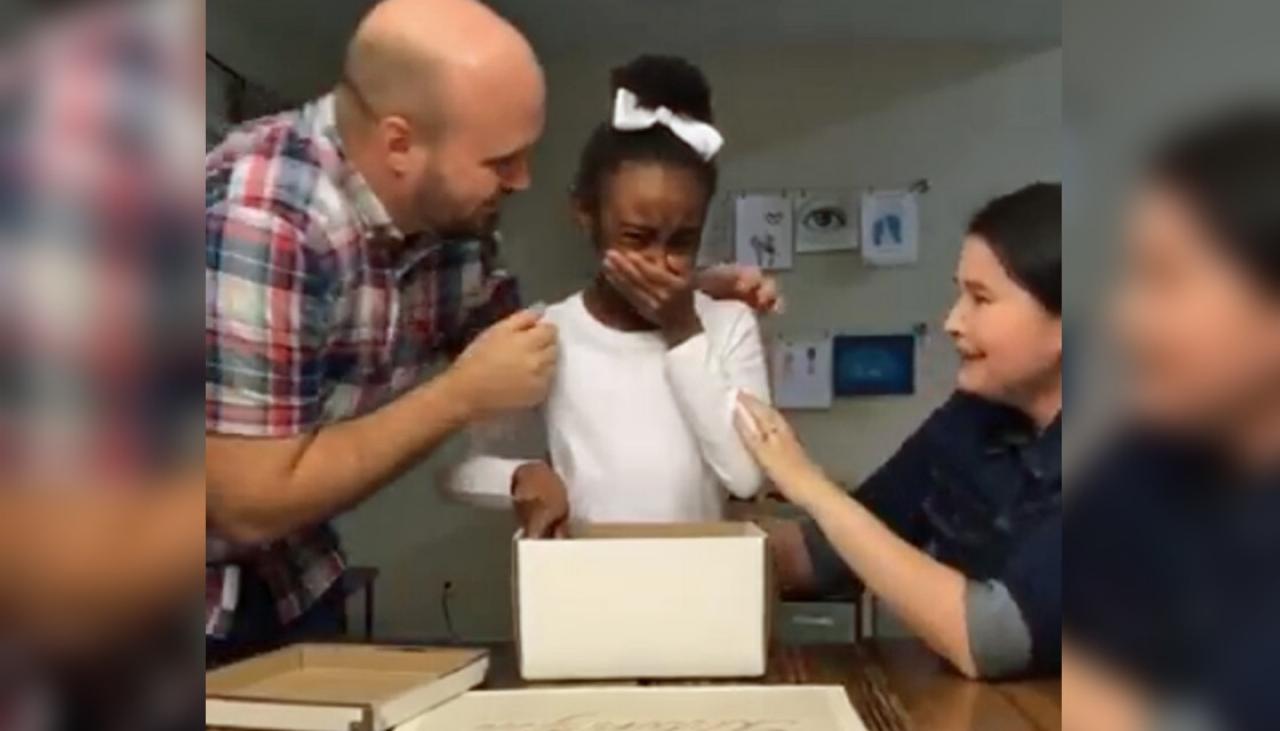 Watch The Beautiful Moment A Girl Finds Out Shes Getting Adopted