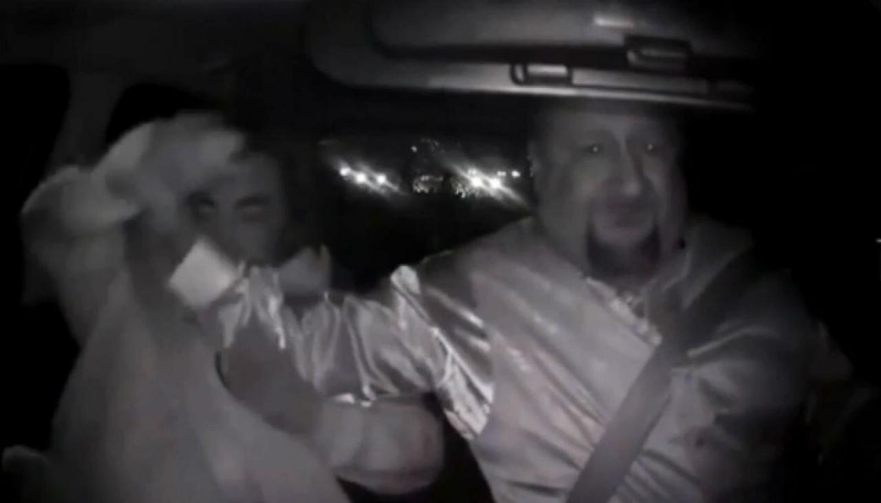 Terrifying Dashcam Footage Shows Uber Passenger Trying To Crash Car 2110