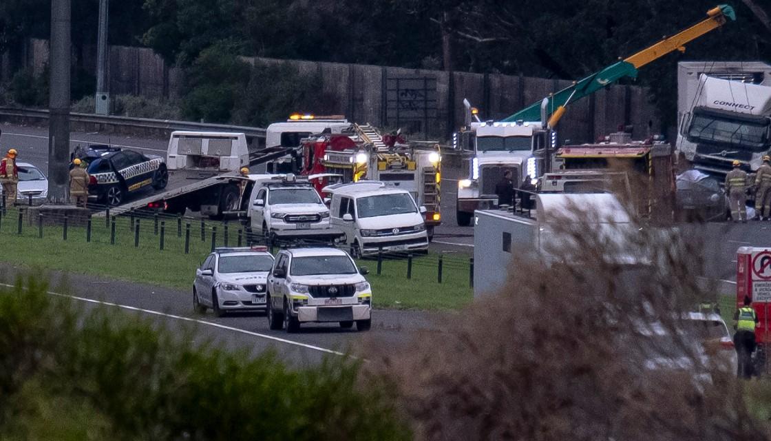 Truck driver charged after Melbourne crash that killed four police