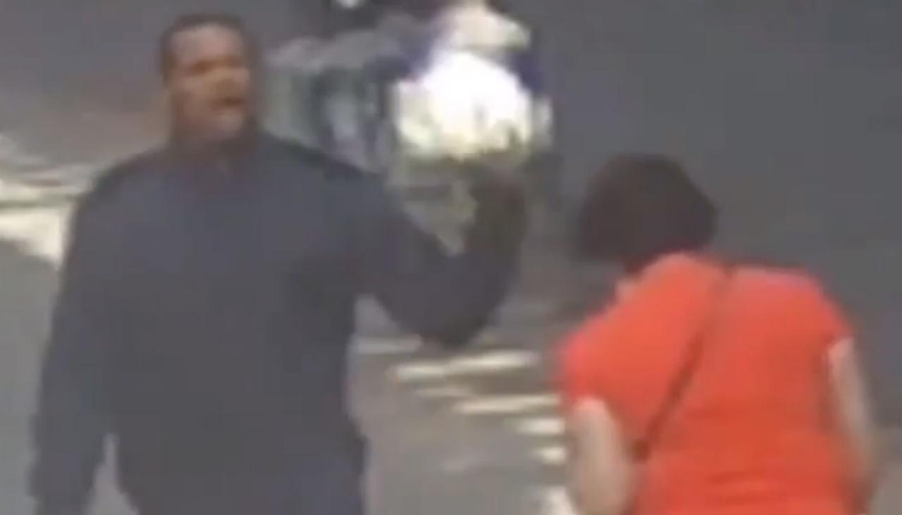 Cctv Captures Man Punching Elderly Woman In The Head On Brooklyn Street Newshub