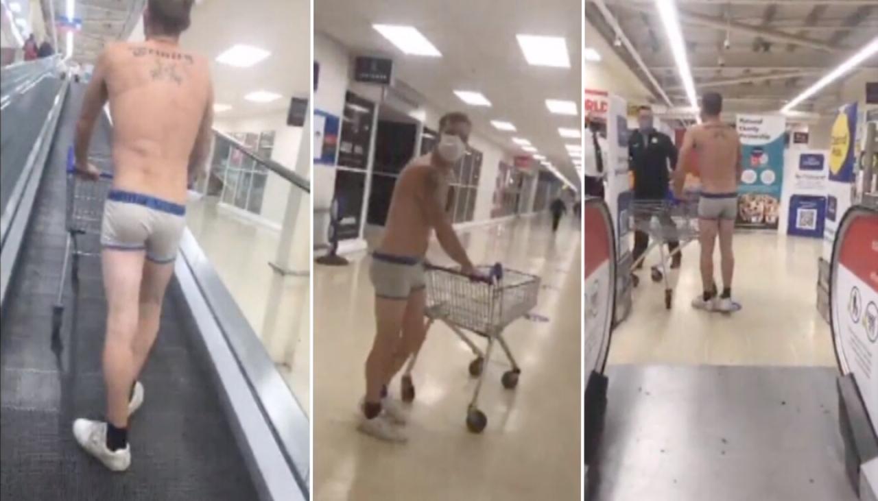 Coronavirus: UK man wears only underwear to supermarket after clothes  deemed 'non-essential