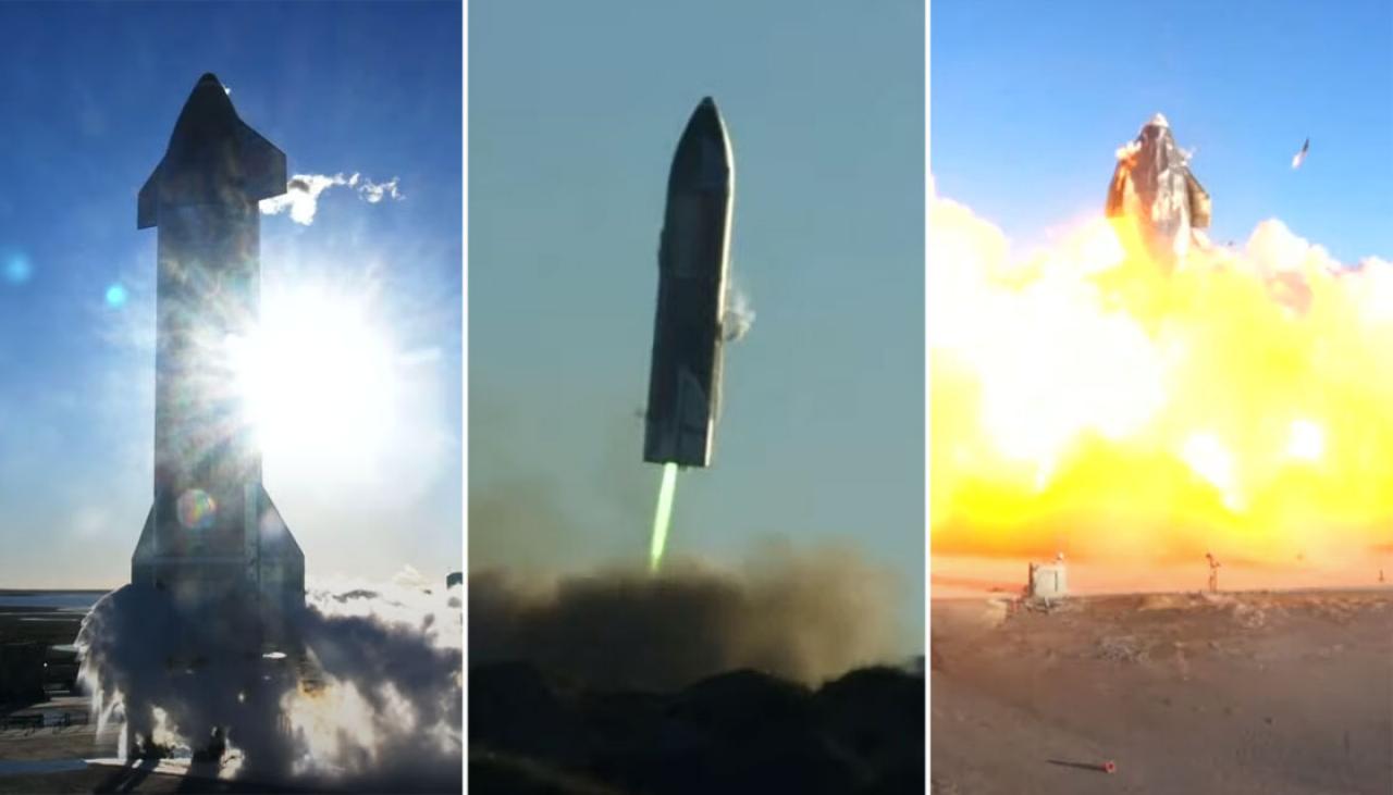 Elon Musk s SpaceX Starship SN8 rocket explodes into 