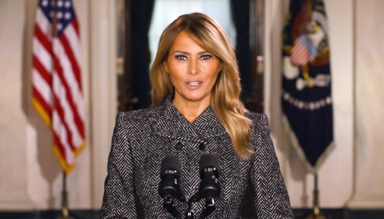 Melania Trump S Farewell Message First Lady Urges A Halt